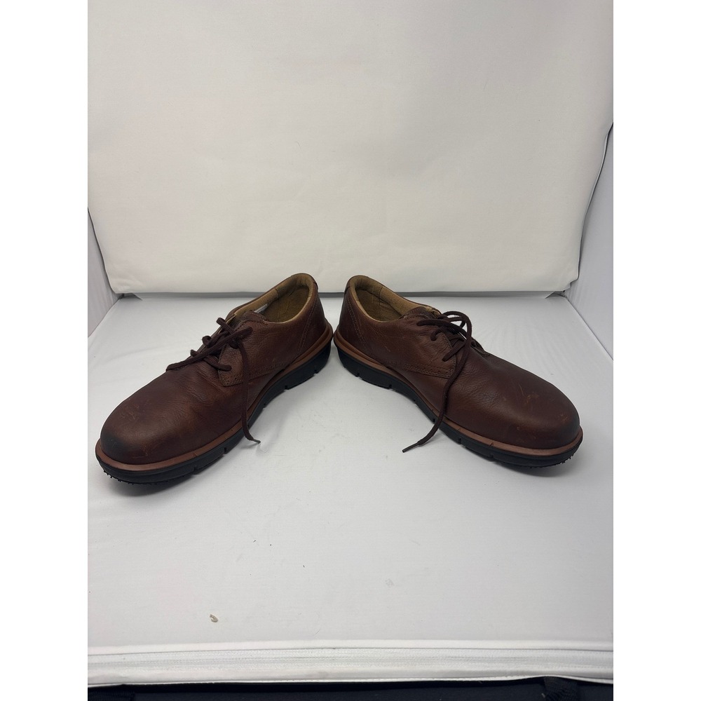 Timberland PRO Mens A1K0V Brown Leather Safety Toe Work Shoes Size 14M SD+ - Picture 3 of 7